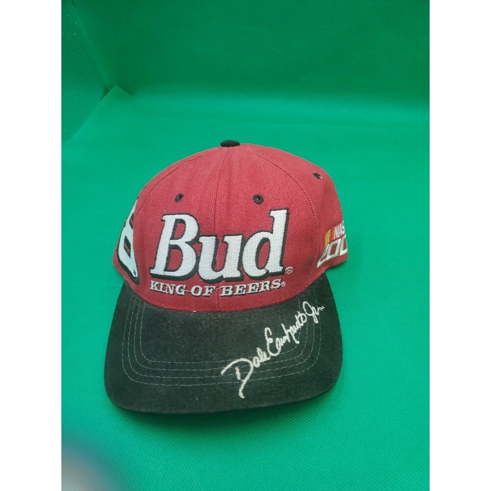 Dale Earnhardt 8 Bud Nascar Hat Adult One Size Fits All Red Logo Adjustable Beer
